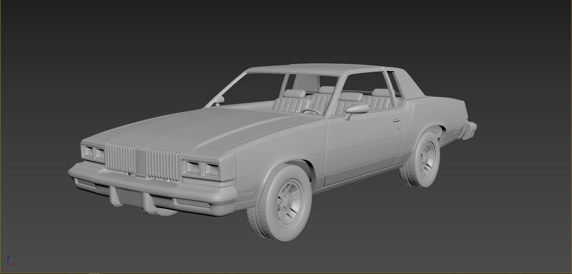 Oldsmobile Cutlass Supreme 1980 3D print model_1