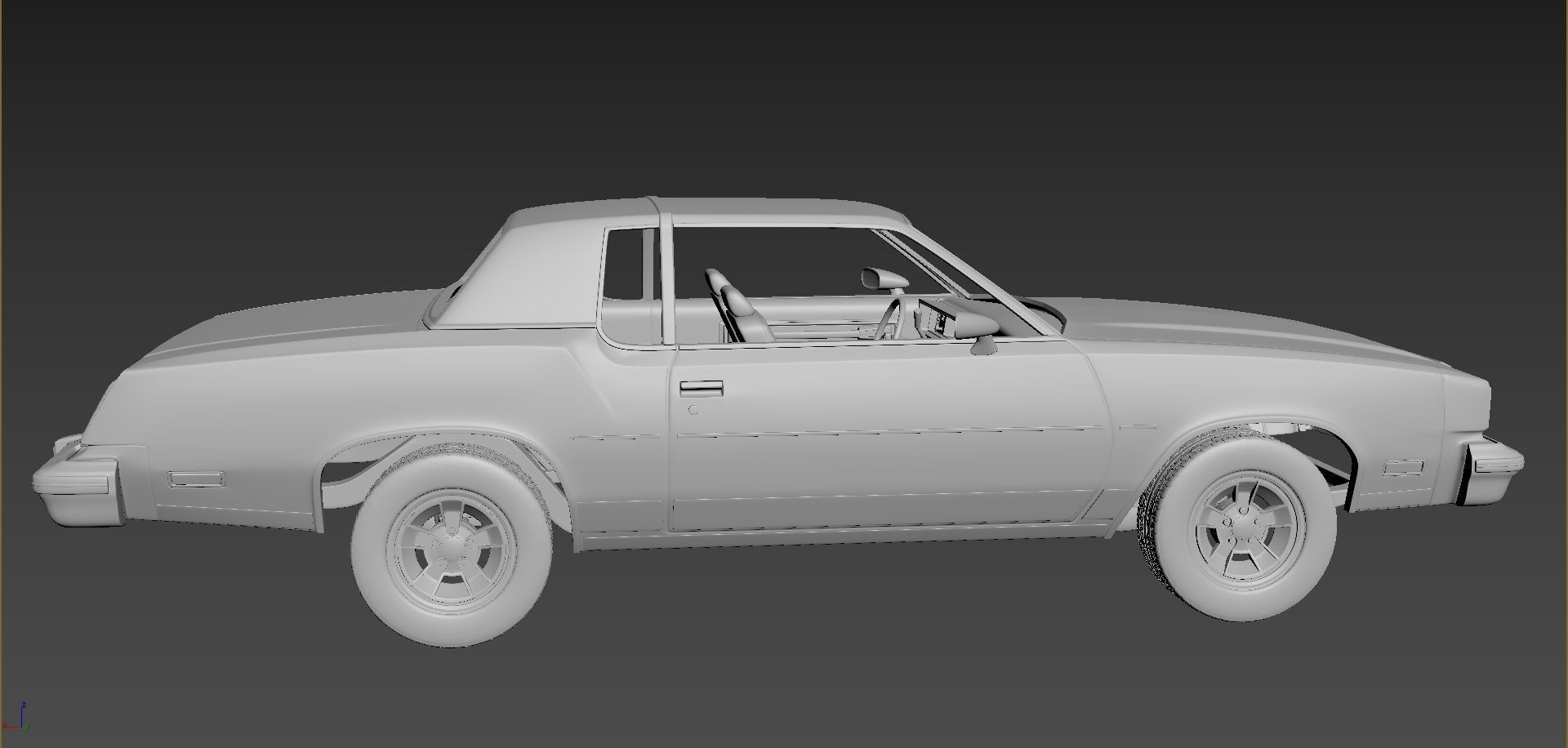 Oldsmobile Cutlass Supreme 1980 3D print model_6
