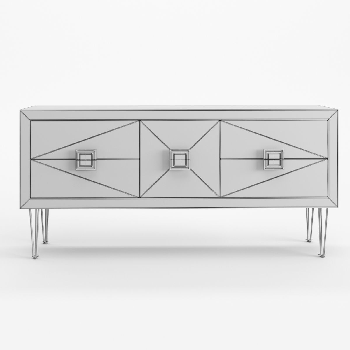 Harlequin Credenza by Jonathan Adler 3D model_3