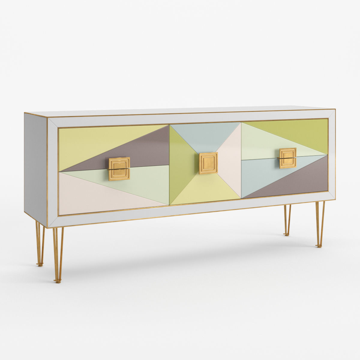 Harlequin Credenza by Jonathan Adler 3D model_1