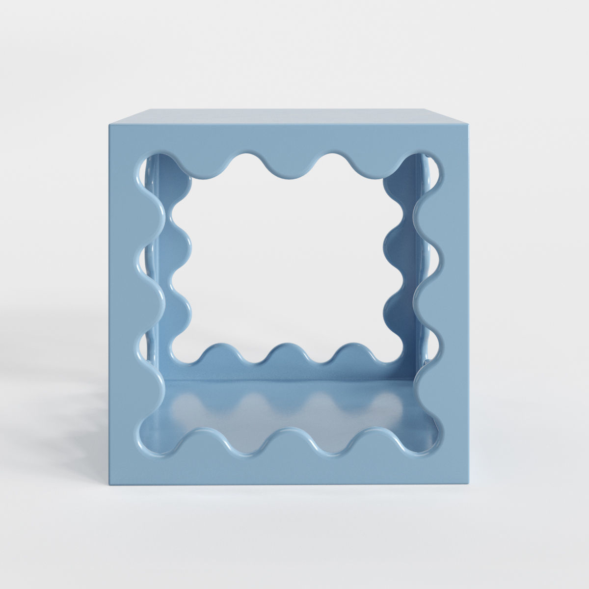 Ripple Lacquer Cube - Jonathan Adler 3D model_1