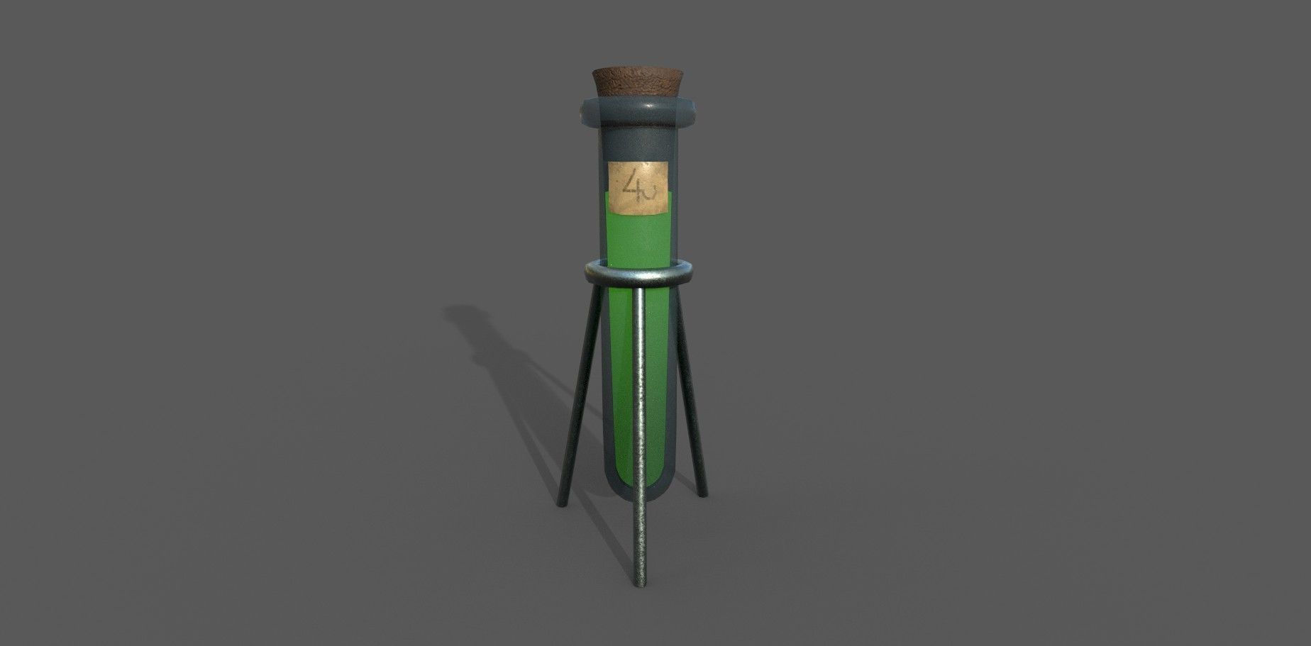 Stylized Alchemist Flasks 2 Low-poly 3D model_8