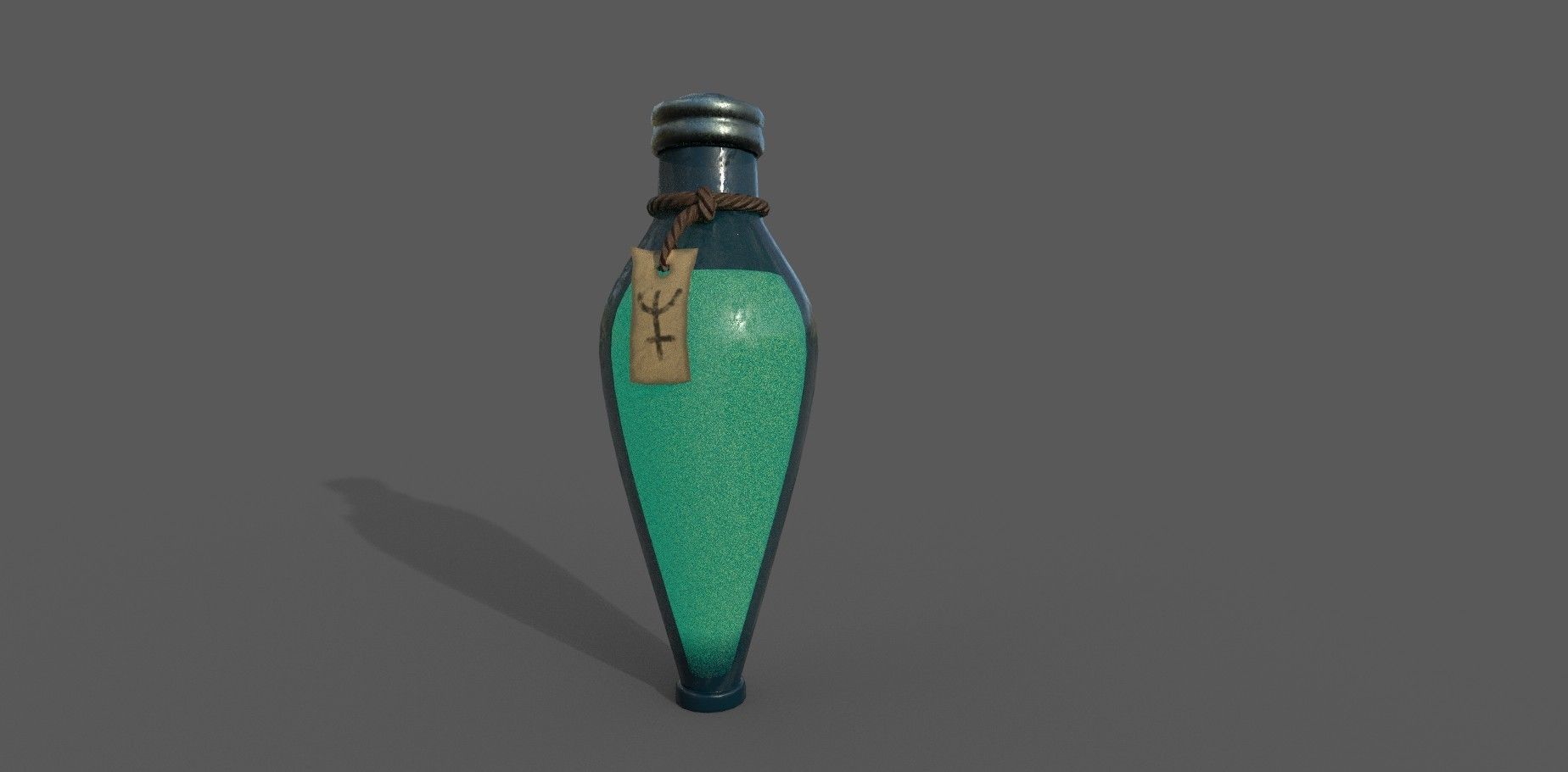 Stylized Alchemist Flasks 2 Low-poly 3D model_7
