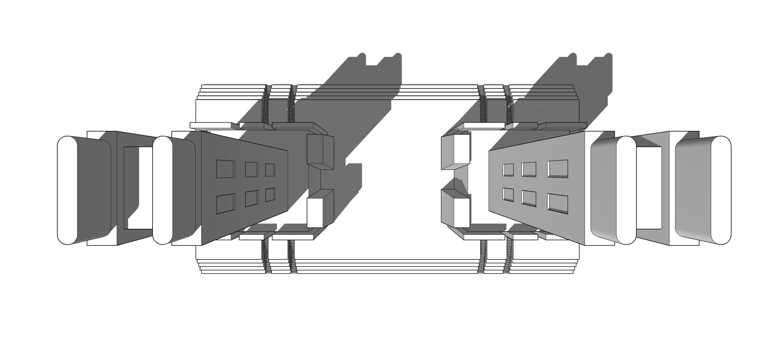 Futuristic Dreams of an Architect Antonio Sant Elia tower Low-poly 3D model_2