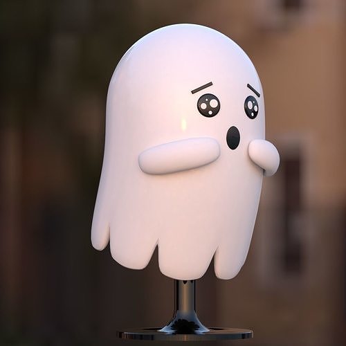 Ghost decoration furniture model Free low-poly 3D model