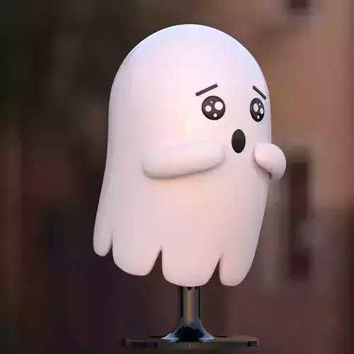 Ghost decoration furniture model Free low-poly 3D model