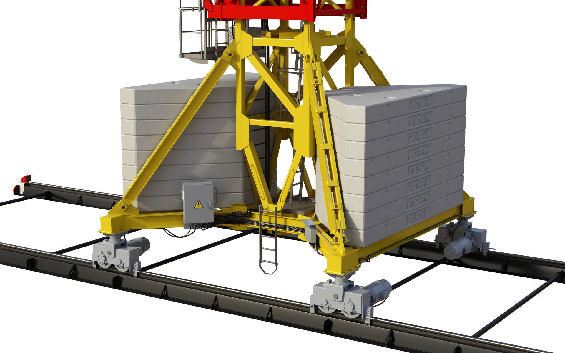 Tower Crane Potain MDT 269 J12 3D model_31