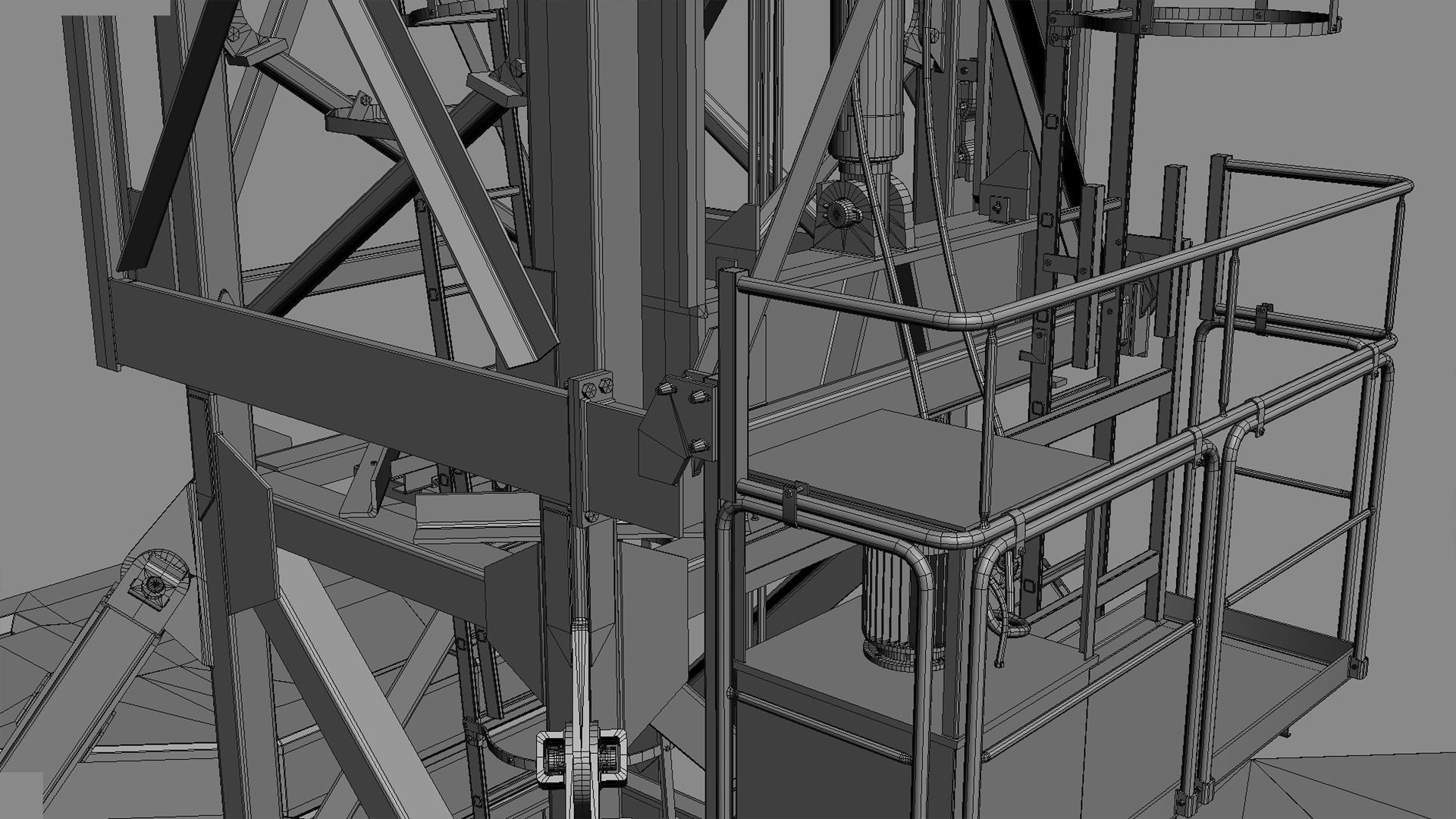 Tower Crane Potain MDT 269 J12 3D model_40
