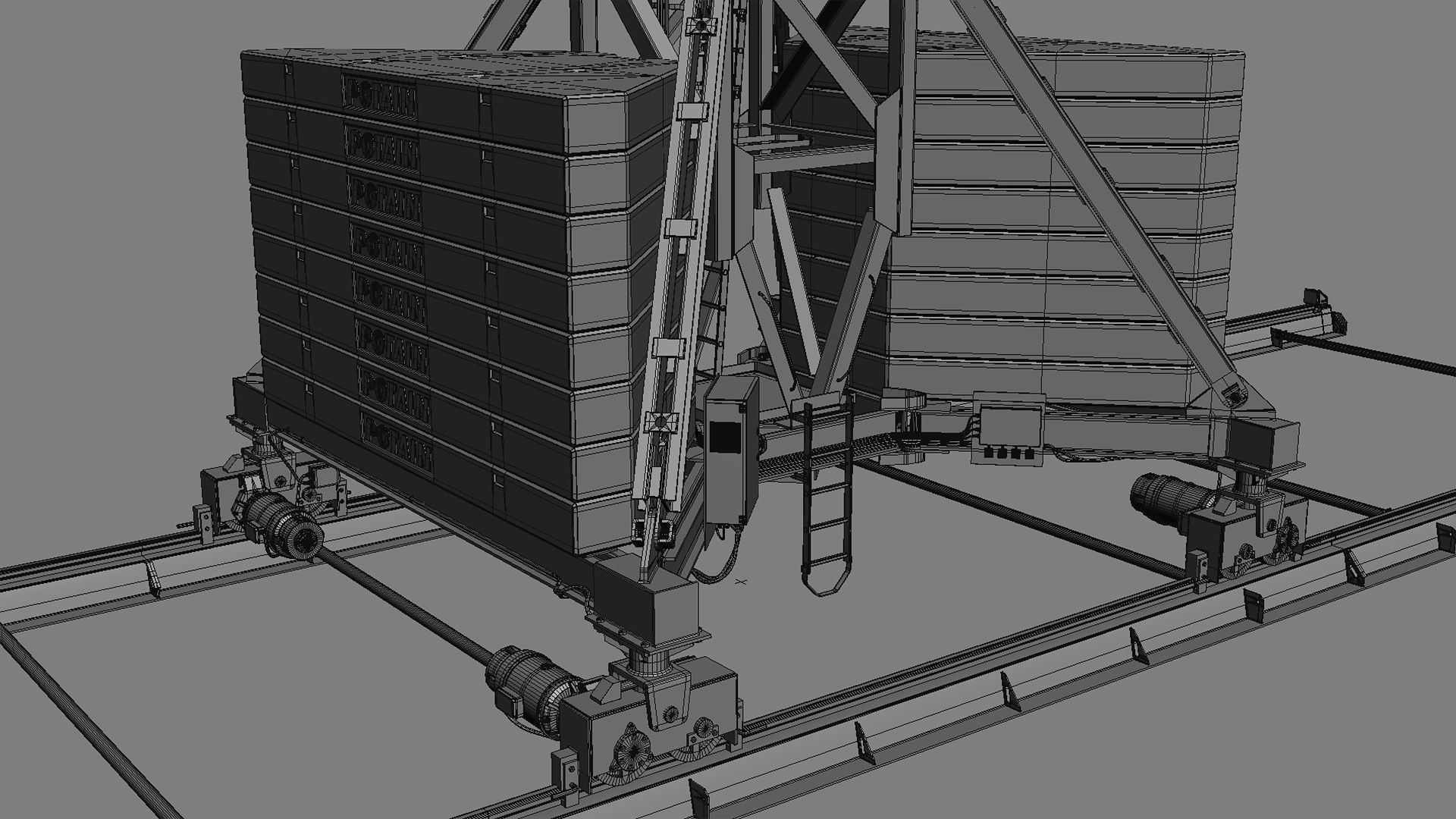 Tower Crane Potain MDT 269 J12 3D model_39