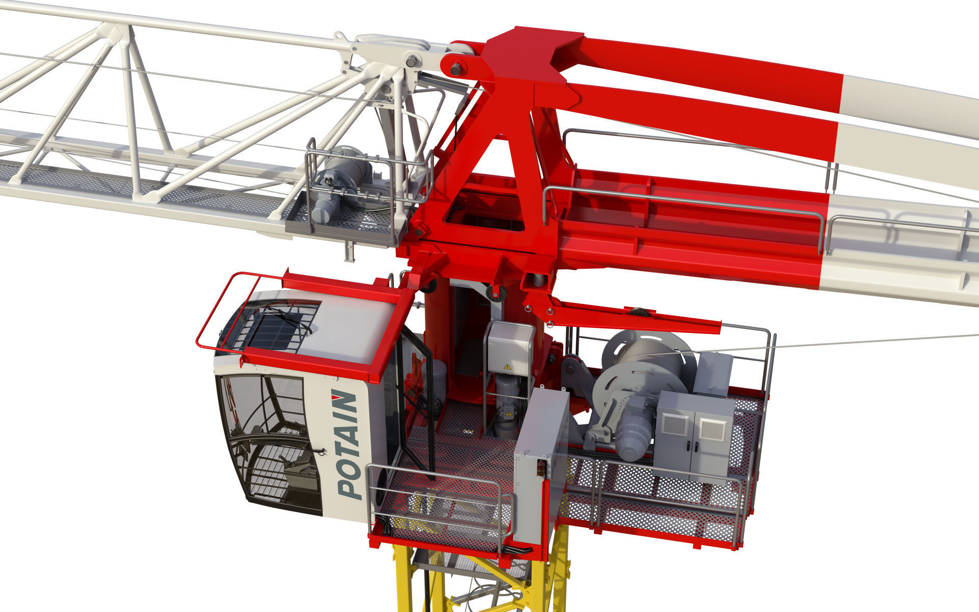 Tower Crane Potain MDT 269 J12 3D model_11