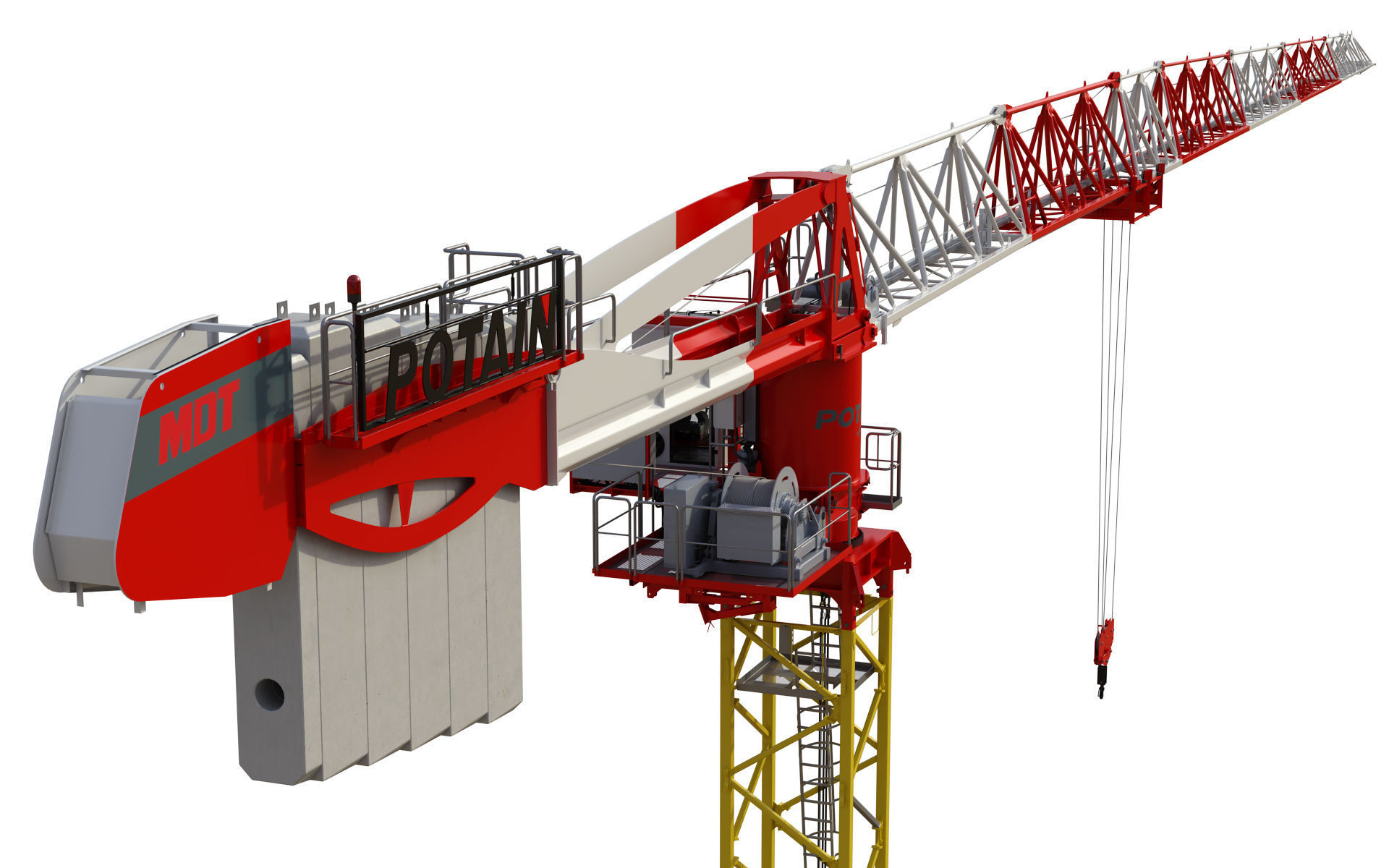 Tower Crane Potain MDT 269 J12 3D model_20