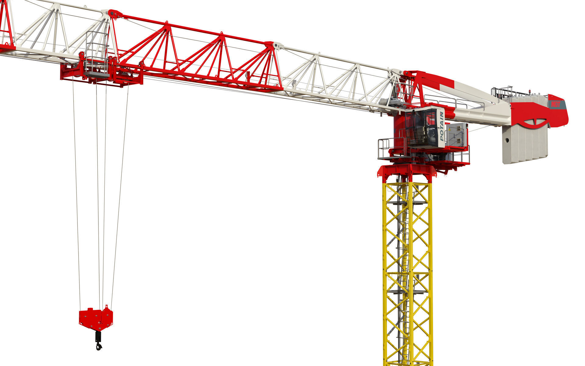 Tower Crane Potain MDT 269 J12 3D model_17