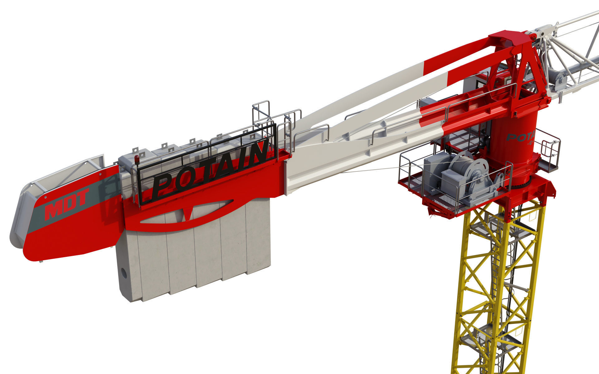Tower Crane Potain MDT 269 J12 3D model_21