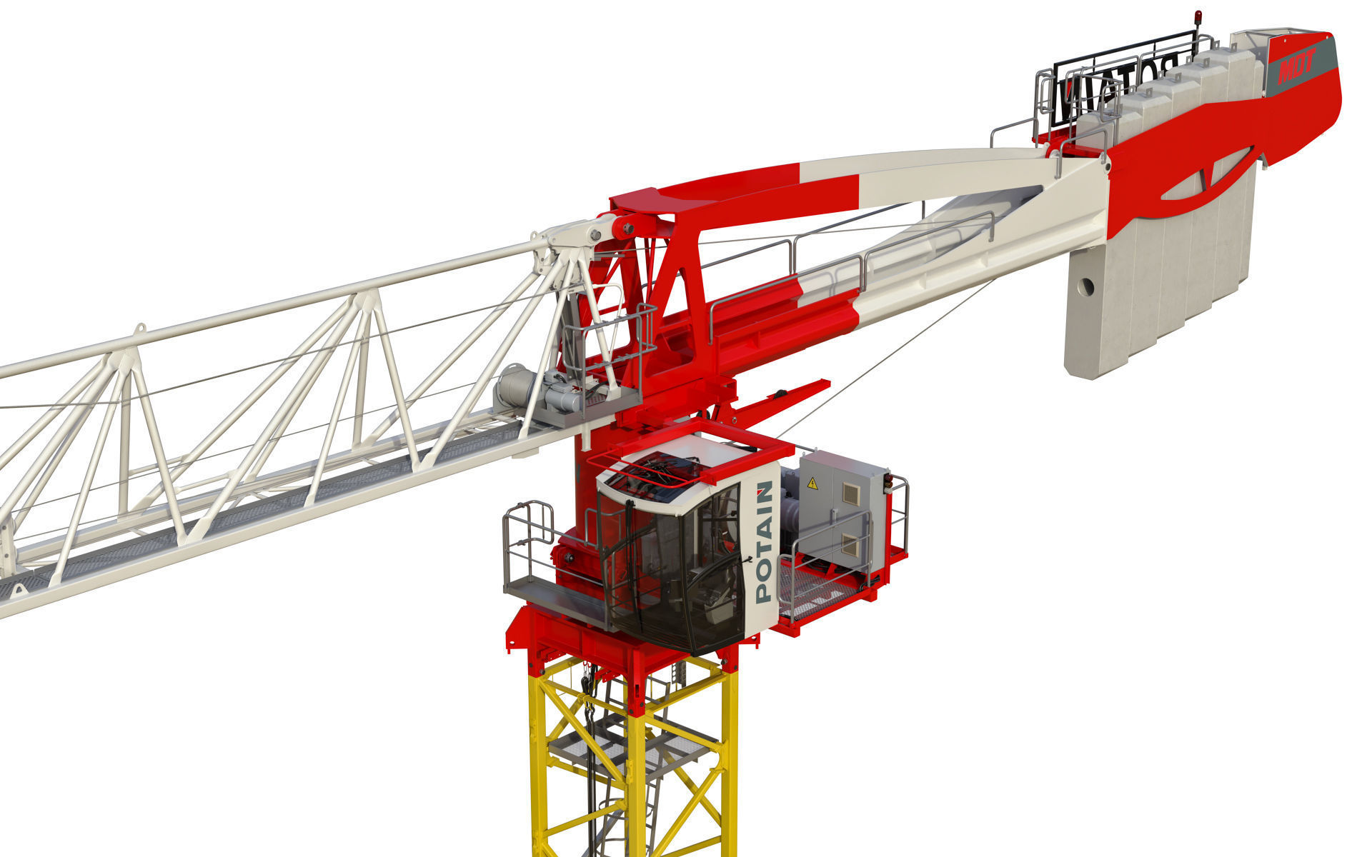 Tower Crane Potain MDT 269 J12 3D model_18