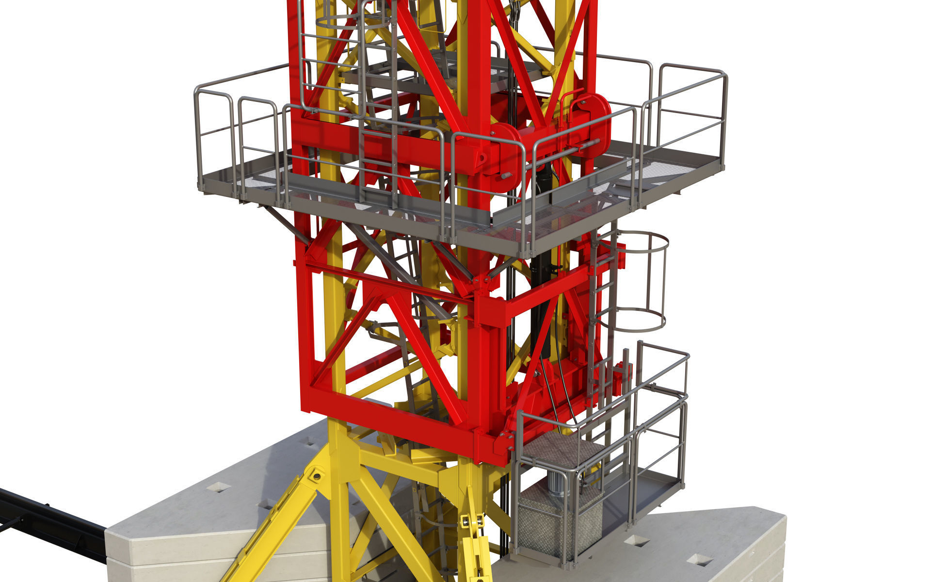 Tower Crane Potain MDT 269 J12 3D model_29