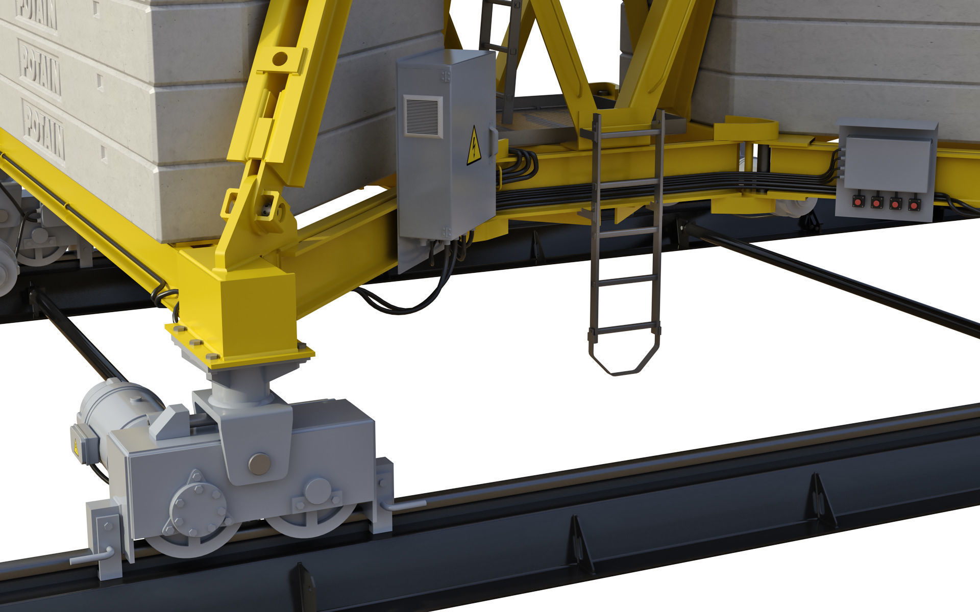 Tower Crane Potain MDT 269 J12 3D model_33