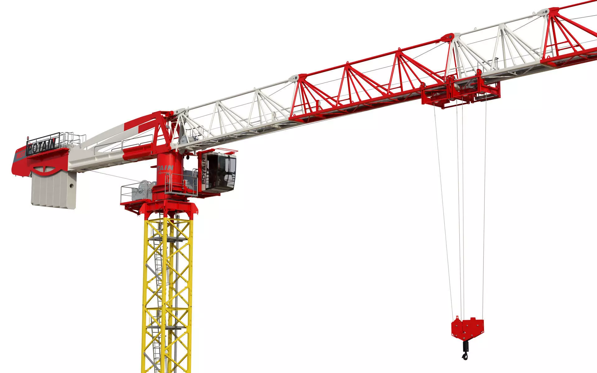 Tower Crane Potain MDT 269 J12 3D model_0