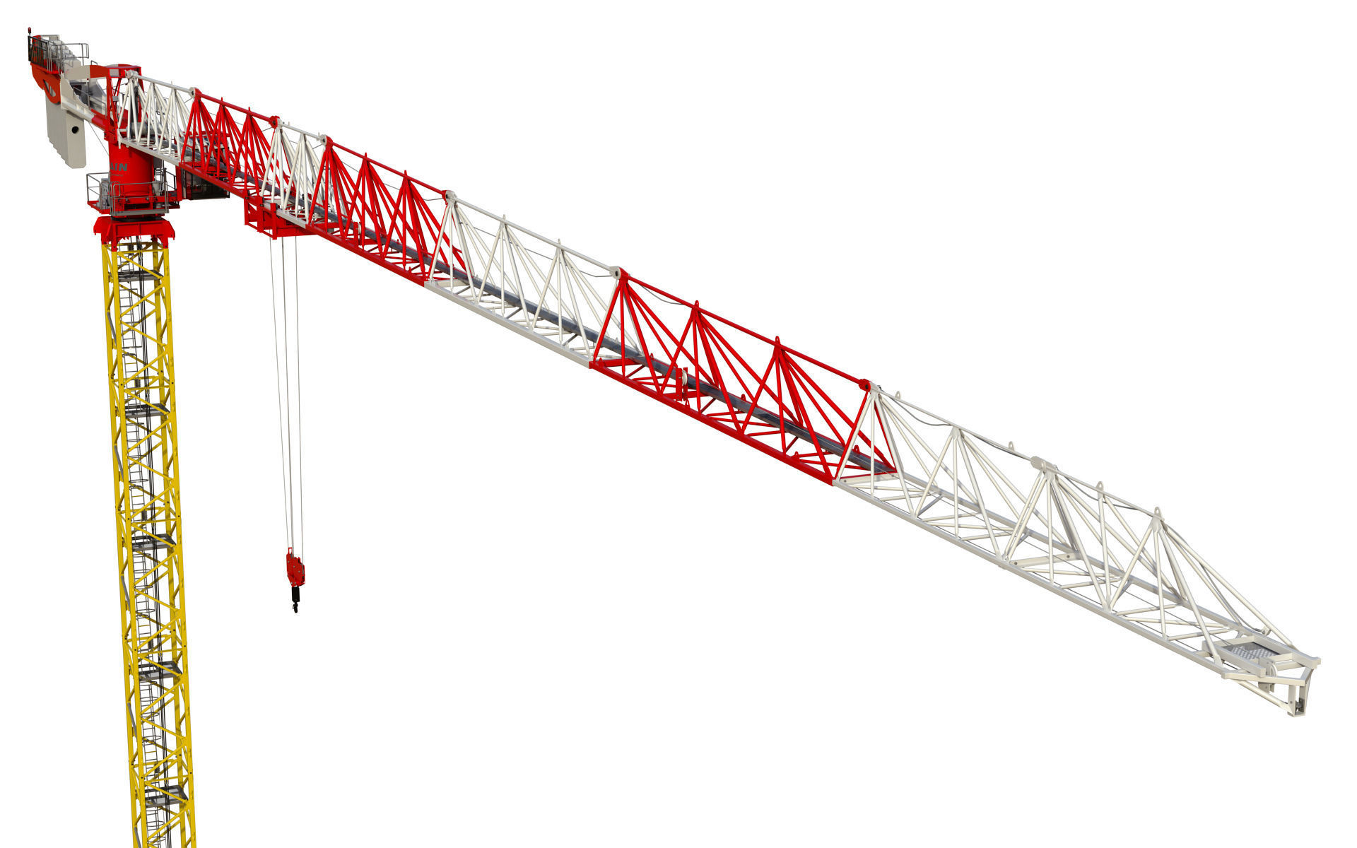 Tower Crane Potain MDT 269 J12 3D model_6