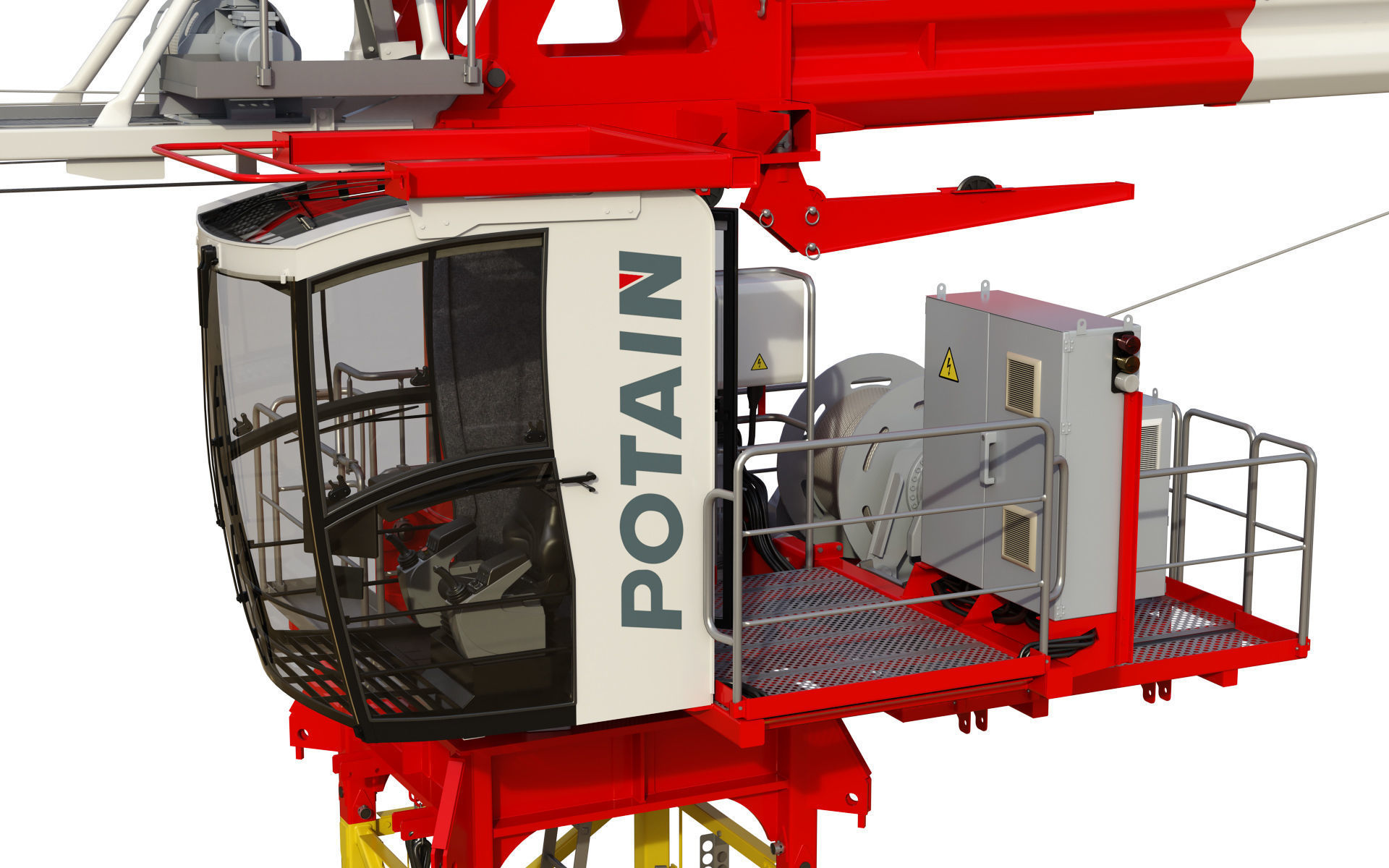 Tower Crane Potain MDT 269 J12 3D model_12