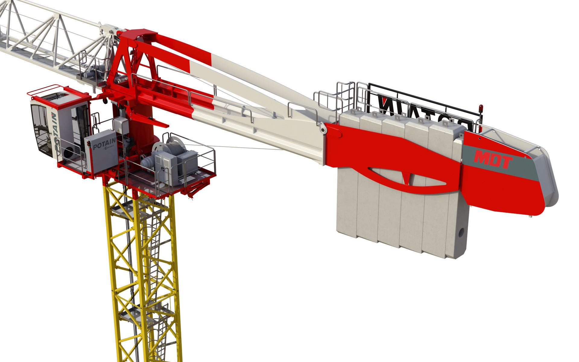 Tower Crane Potain MDT 269 J12 3D model_19