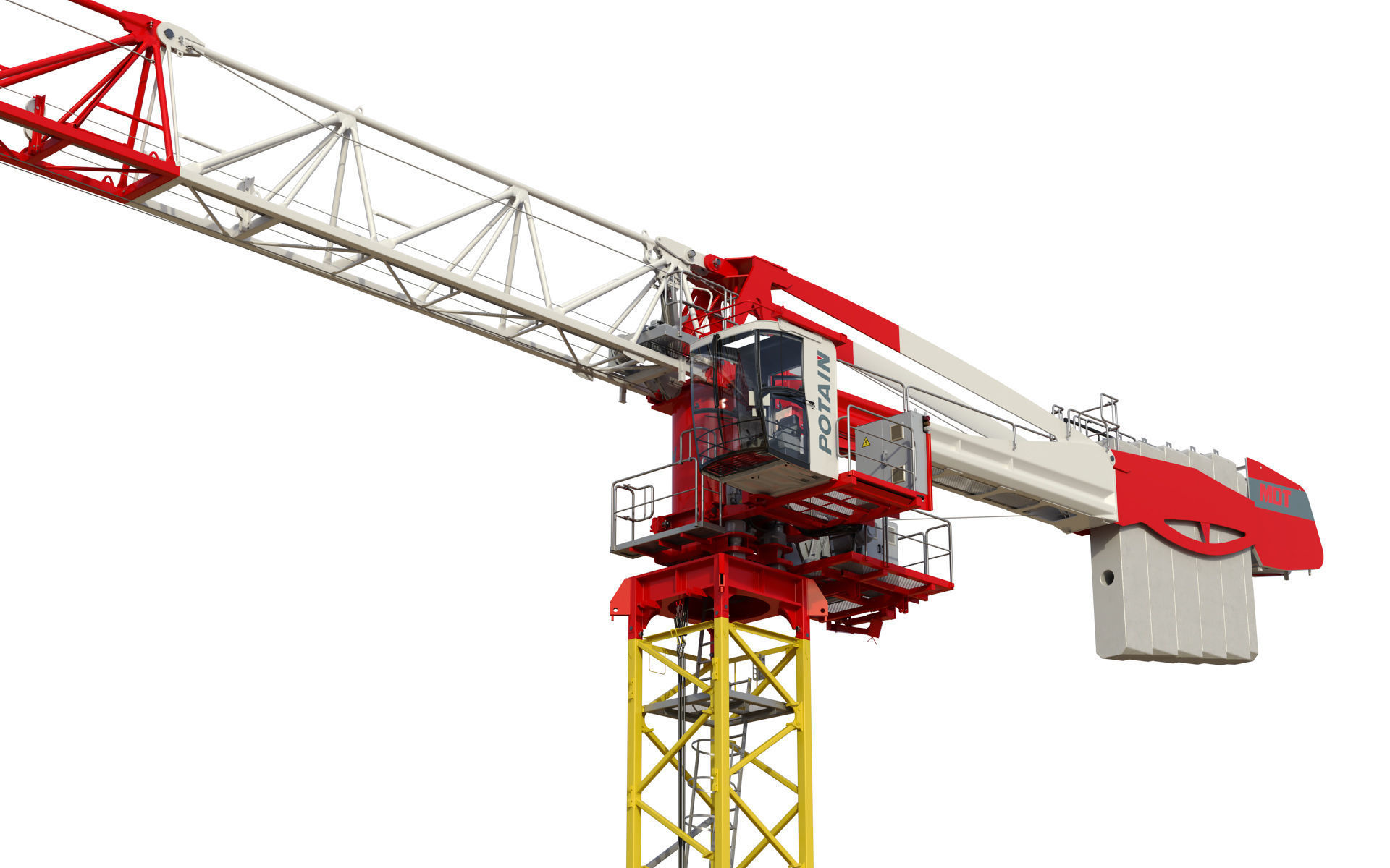 Tower Crane Potain MDT 269 J12 3D model_8