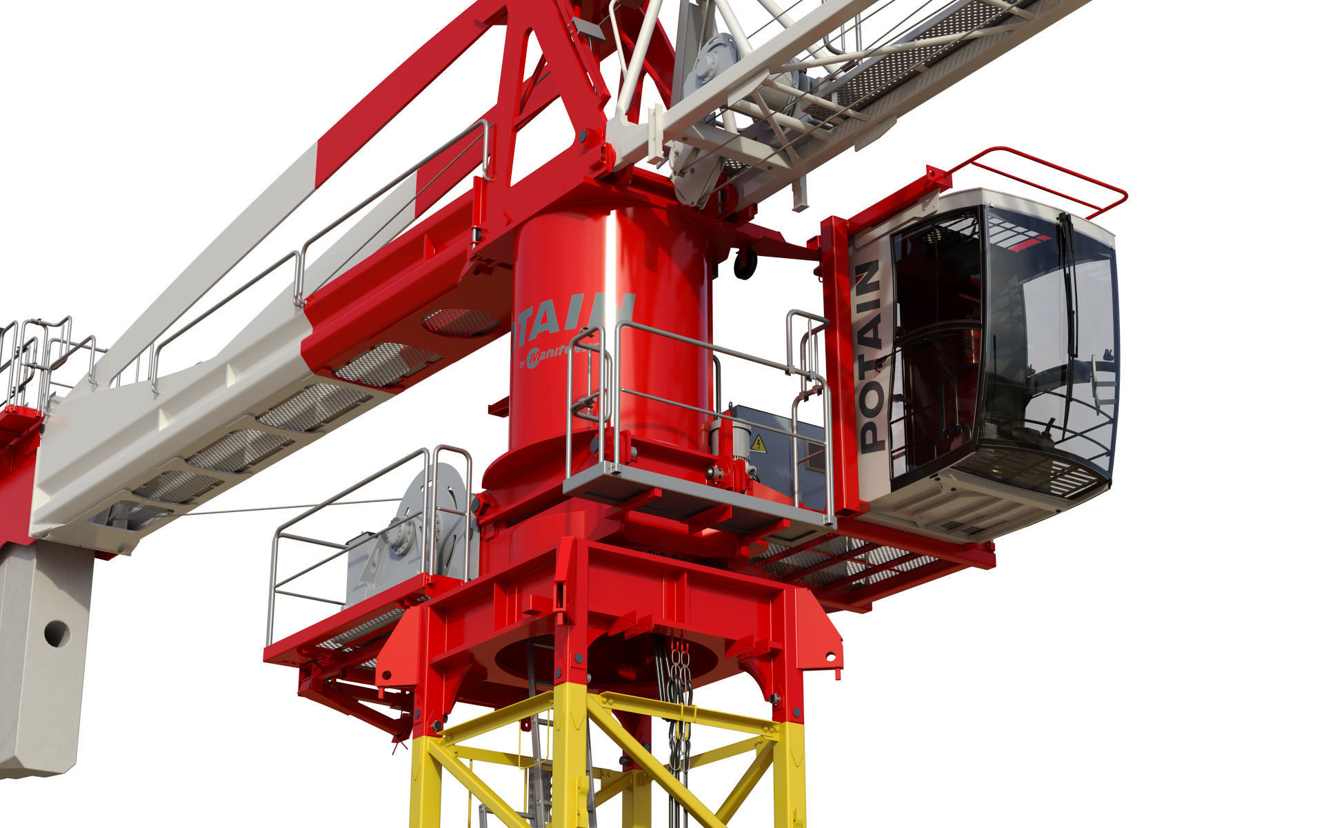 Tower Crane Potain MDT 269 J12 3D model_10