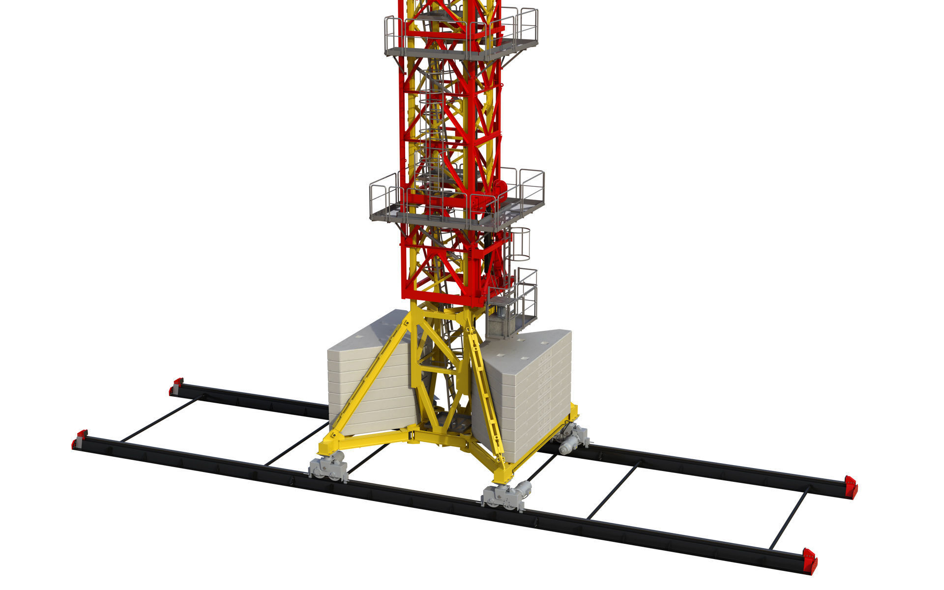 Tower Crane Potain MDT 269 J12 3D model_28
