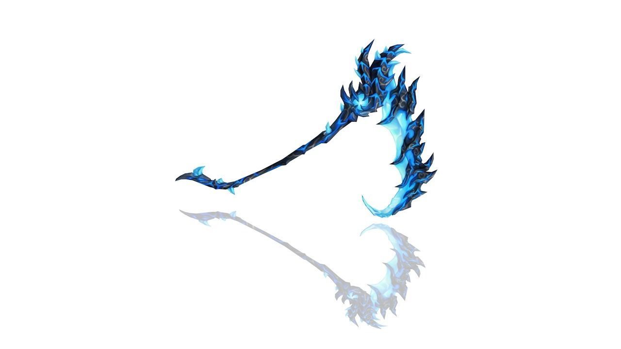 Hell Scythe Low-poly 3D model_1