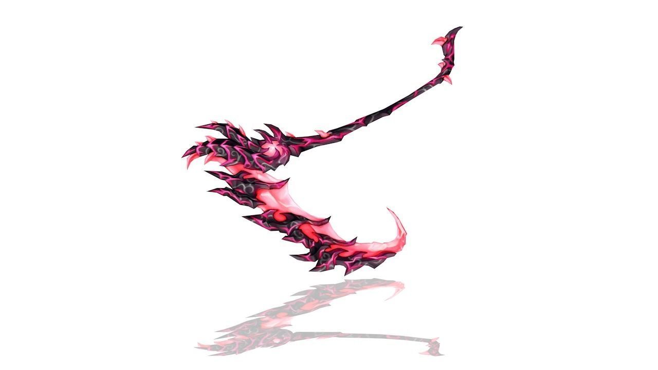 Hell Scythe Low-poly 3D model_2