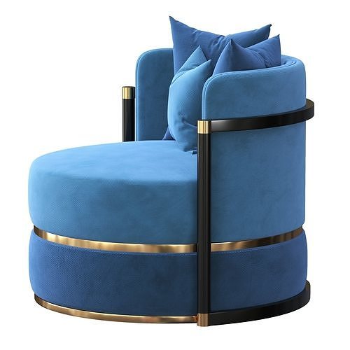 COMO Armchair 3D model 4