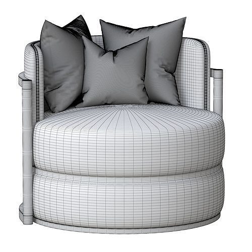 COMO Armchair 3D model 6