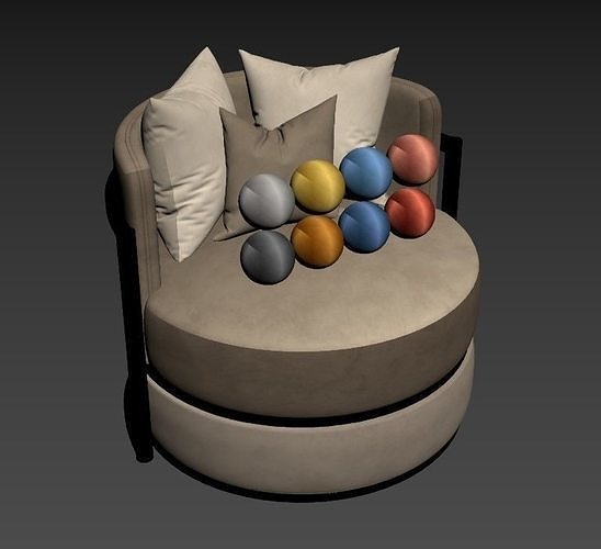 COMO Armchair 3D model 7