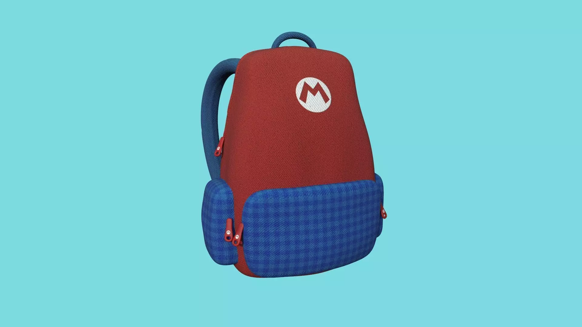 Mario Backpack - Fashion Costume - Character Design Low-poly 3D model