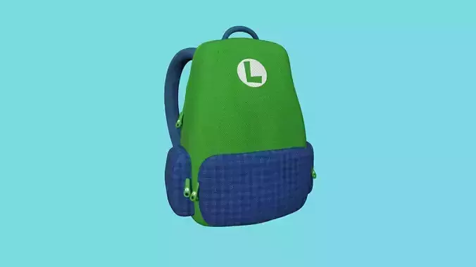 Luigi Backpack - Fashion Costume - Character Design