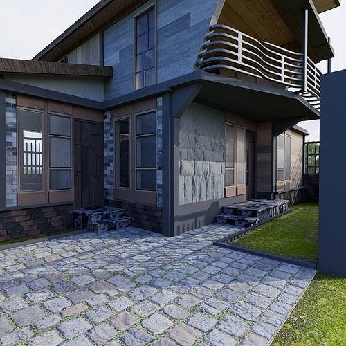 Small House Free low-poly 3D model