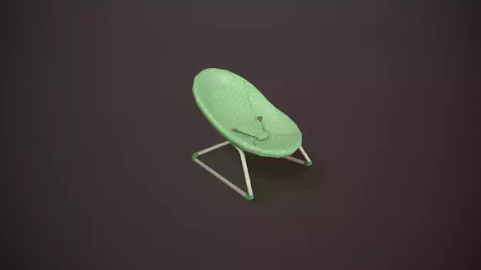 Green Baby Bouncer Low-poly 3D model