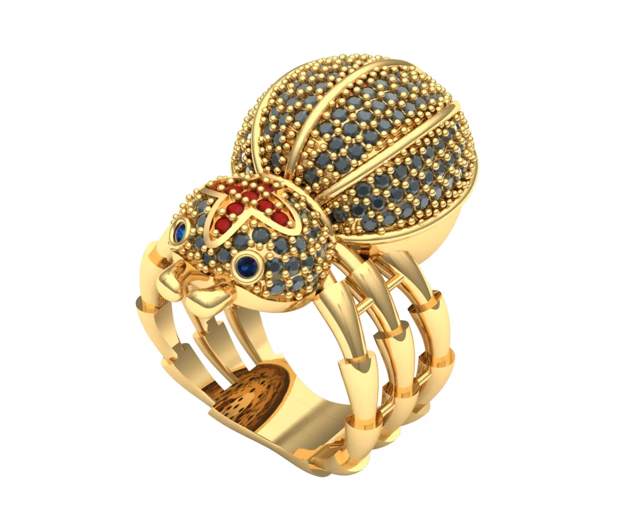 Spider ring 3D model_0