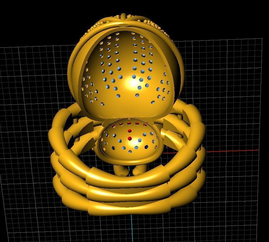 Spider ring 3D model_3