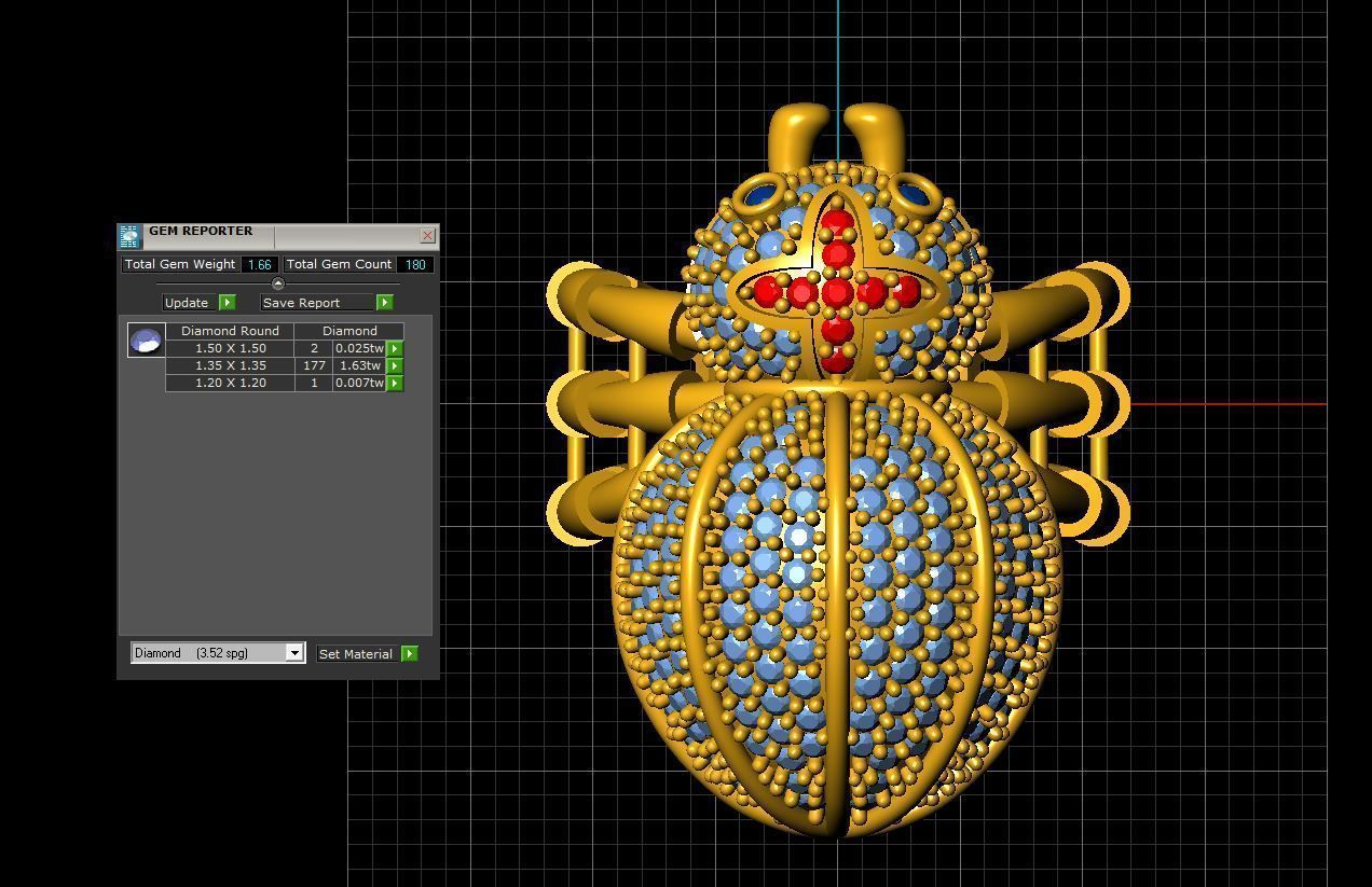 Spider ring 3D model_1
