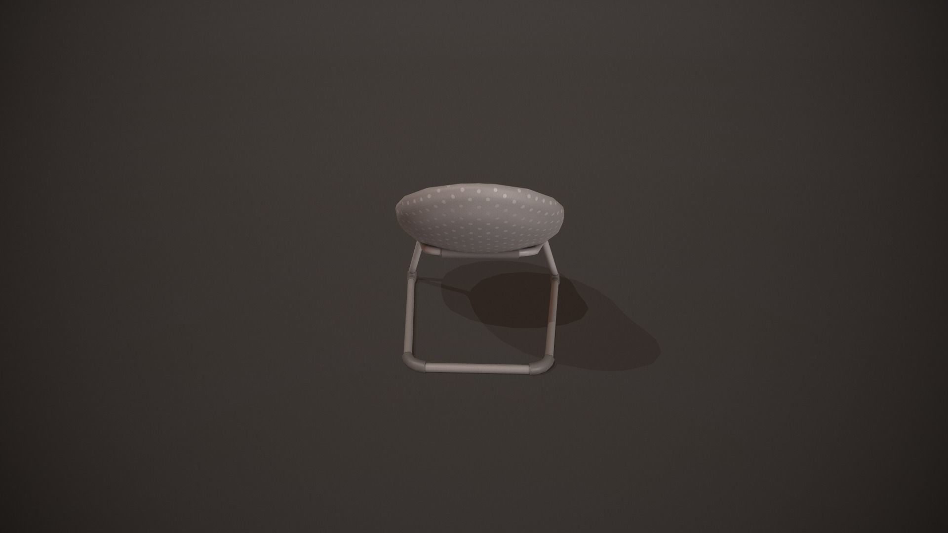 Grey Baby Bouncer Low-poly 3D model_4