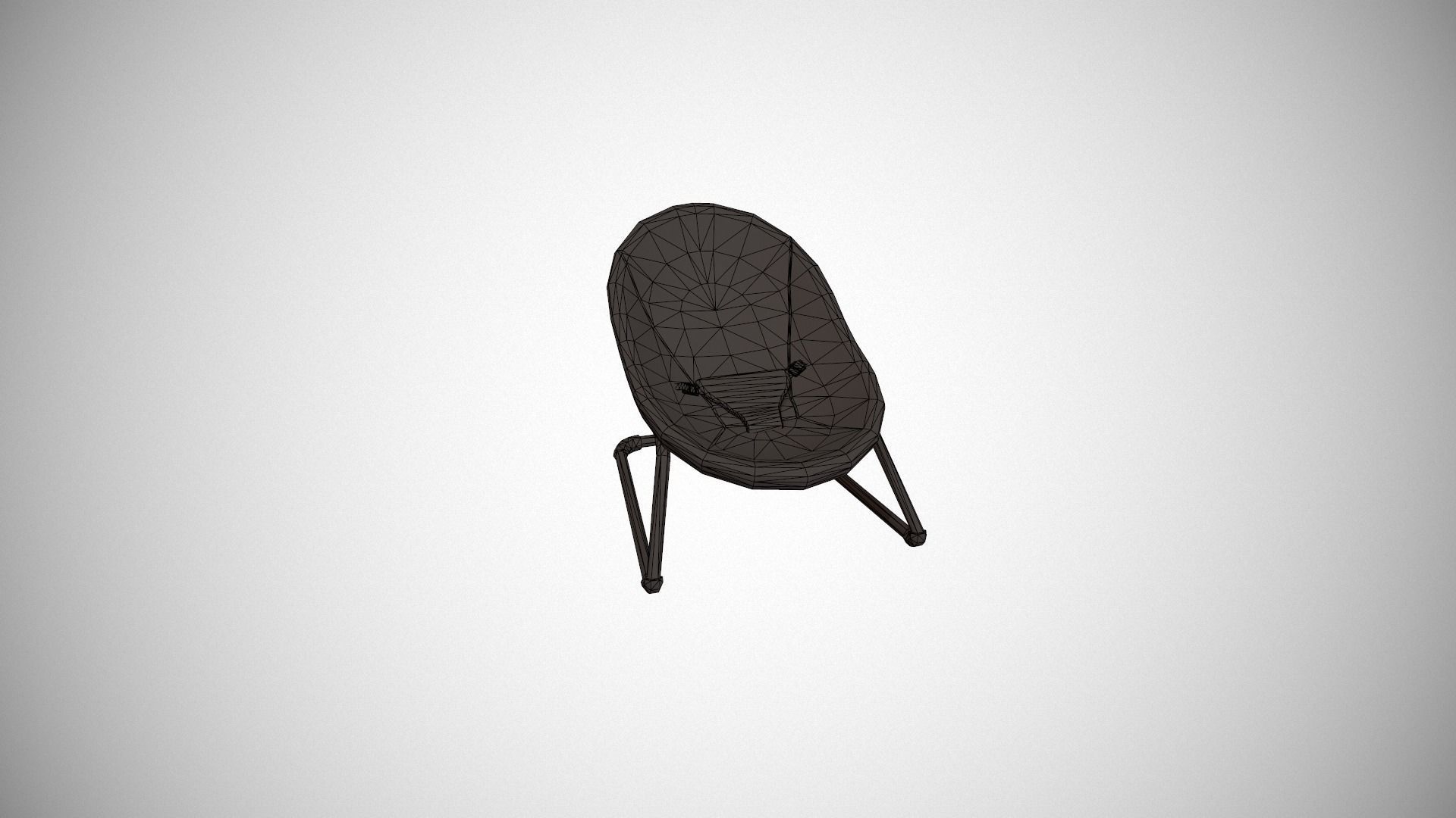 Grey Baby Bouncer Low-poly 3D model_22