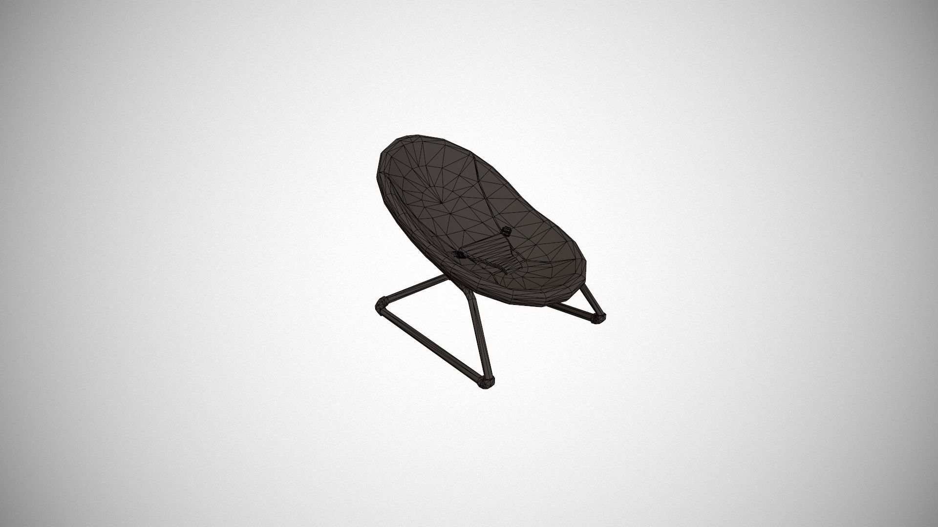 Grey Baby Bouncer Low-poly 3D model_12