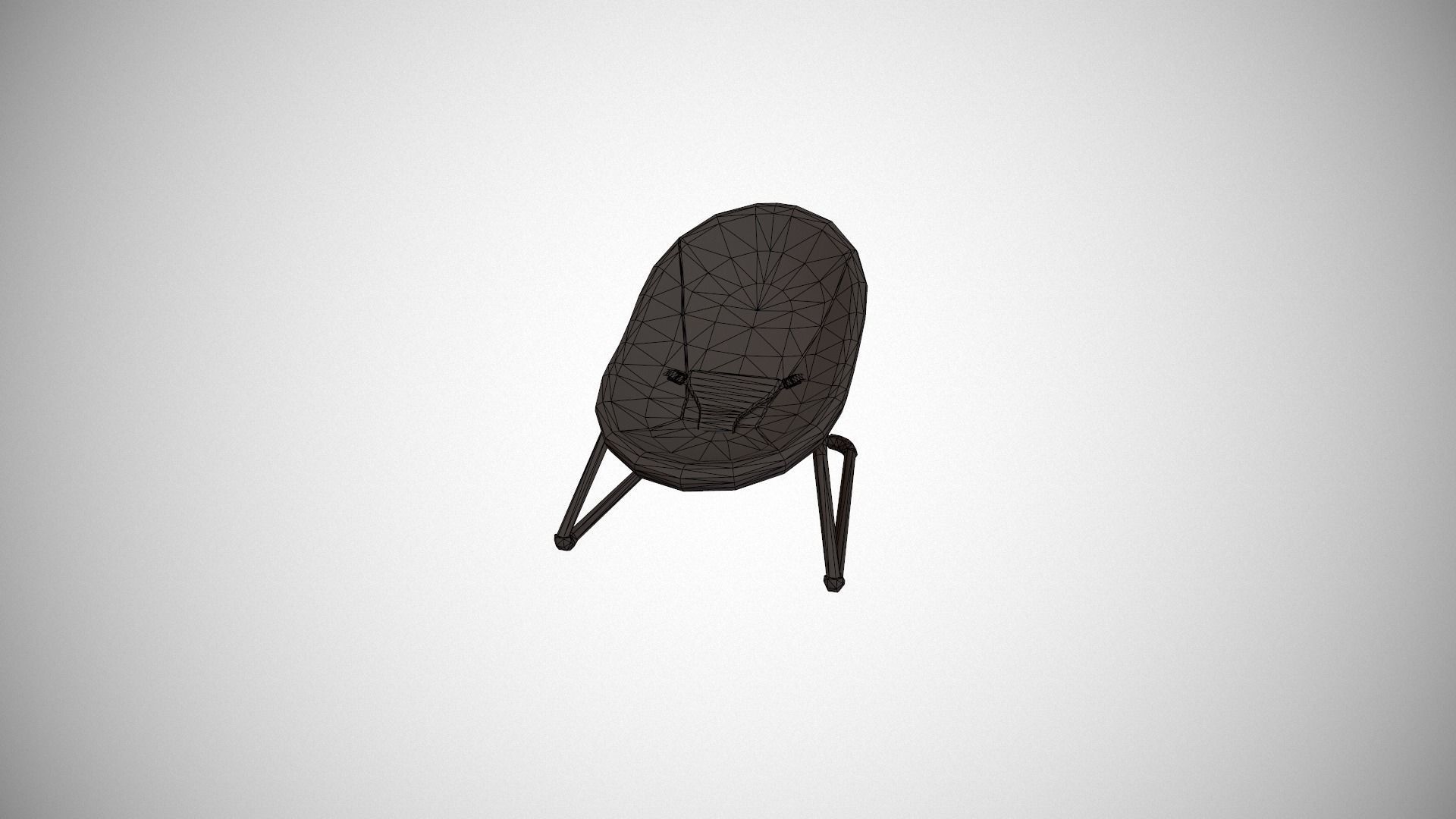 Grey Baby Bouncer Low-poly 3D model_21