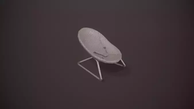 Grey Baby Bouncer Low-poly 3D model