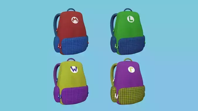 Mario Bros Backpack - Fashion Costume - Character Design