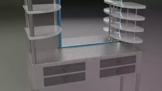 MakeUp table with mirror