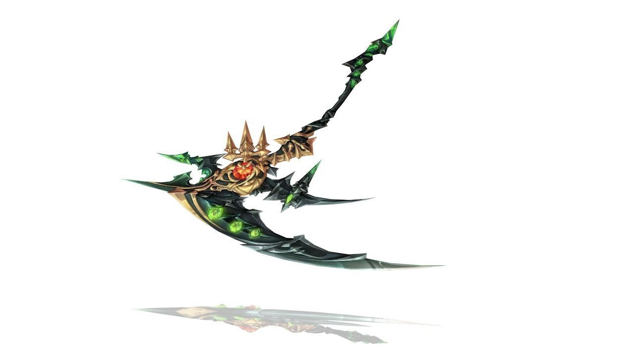 Sacred Scythe Low-poly 3D model_2