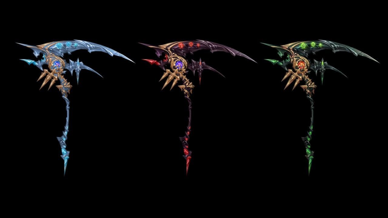 Sacred Scythe Low-poly 3D model_4