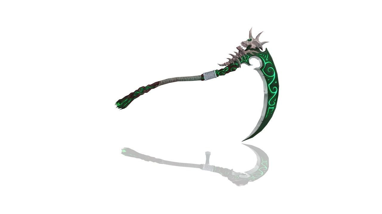 Sacrifice Scythe Low-poly 3D model_1