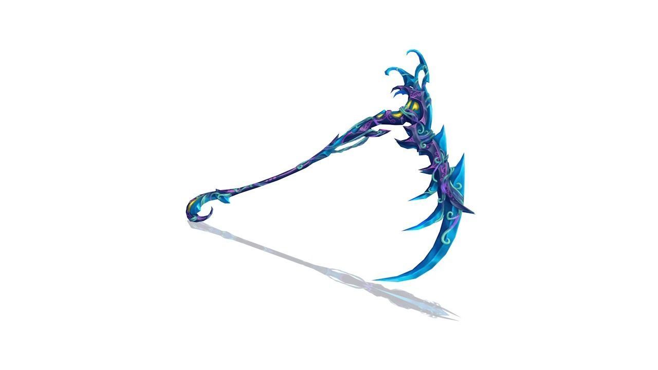 Shaman Scythe Low-poly 3D model_1